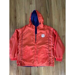 Vintage Xtreme Fanz Clemson Tigers Reversible Full-Zip Parka Jacket XL